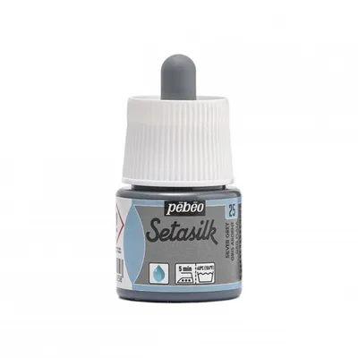 Image de Pebeo Setasilk, 45 ml, 25 Silbergrau