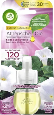 Produktbild von AirWick Duftstecker Seide & Lilienfrische Nachfüller 19ml, 1 Stück