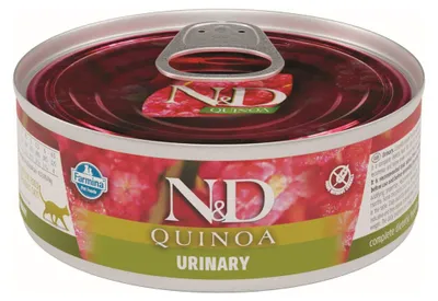 Obrázek produktu pro Farmina N&D Cat Quinoa Urinary 80g mokré krmivo pro kočky s kachním masem podporuje zdraví močových cest