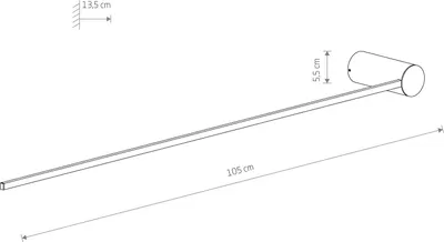 Produktbild von Nowodvorski LED Wandleuchte Schwarz ALU 10856