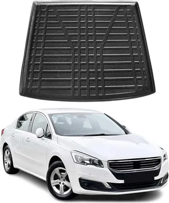 Image de Bac de coffre pour Peugeot 508 Estate 2010-2018 Caoutchouc TPE Noir