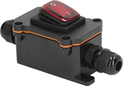 Obrázek produktu pro ZREE 4pólový šňůrový spínač, 2 polohy, 16 A, 250 V, vysokoproudový šňůrový spínač, plug-and-play, IP65, vodotěsný, pro venkovní spínače (červený)