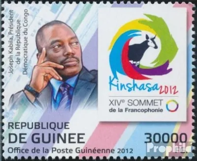 Produktbild von Briefmarken Guinea 2012 Mi 9303 (kompl. Ausgabe) postfrisch Frankophonie 2012 (Joseph Kabila)