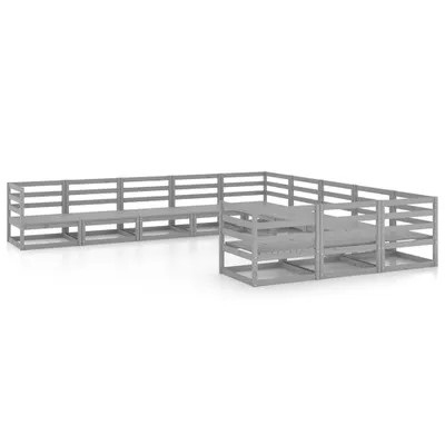 Produktbild von vidaXL 11-tlg. Garten-Lounge-Set Massivholz Kiefer