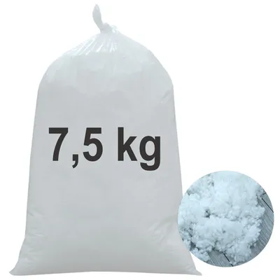 Produktbild von Füllwatte waschbar 7,5kg 375 Liter | Kissenfüllung Polyester Faserbällchen 95°C Kochwäsche, Füllmaterial Kuscheltiere, Stopfwatte, Bastelwatte