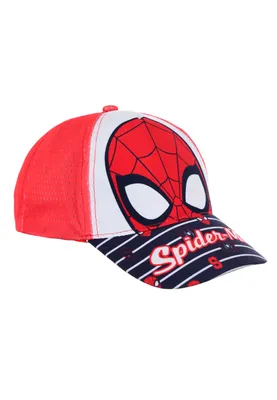 Produktbild von Spider-Man Kinder Kappe Jungen Baseball-Cap Mütze Sommer-Hut, Farbe:Rot, Größe:52