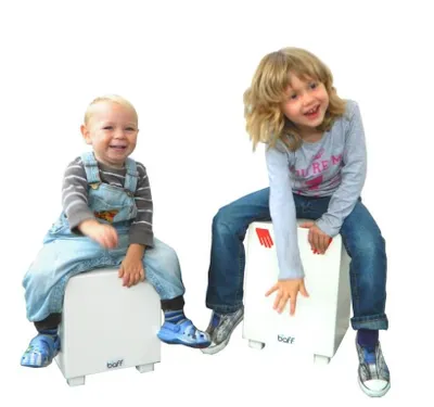 Produktbild von Kindertrommelhocker, 30cm weiß