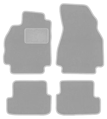 Obrázok produktu pre Velúrové autokoberce pre: Renault Megane II 2002-2008 (hatchback) – sada 4 ks, sivé, na mieru – Wielganizator OSLO
