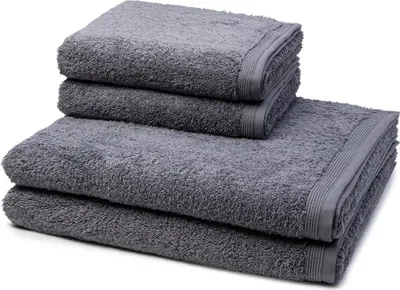 Produktbild von Möve Superwuschel 2 X Handtuch 2 X Duschtuch im Set Extraweiches Handtuch, Aus 100% hochwertiger Baumwolle, Mit eingesticktem Markenlogo