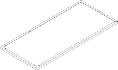 Produktbild von KGT Schneckenkante für KGT (Aluminium) Hochbeete "130" aluminium blank 1,21 x 0,91 m (B x L)