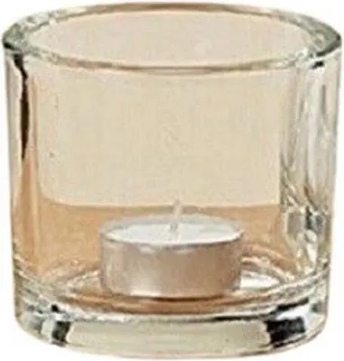 Produktbild von Windlicht Teelicht Vase Glas Übertopf H 8cm
