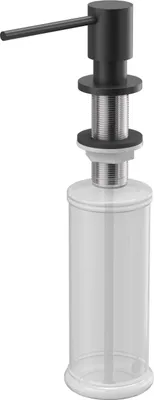 Produktbild von QUADRON Seifenspender LORI SteelQ Einbau Küche, Spülmittelspender Küche, Farbe: Mattschwarz (Pure Carbon), Seifenspender für Spülbecken mit 500ML