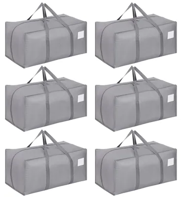 Immagine prodotto di Omgoods - Set di 6 sacche impermeabili con cerniera, ideali per il trasloco