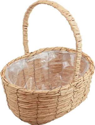 Produktbild von Korb mit Henkel - Pflanzkorb Präsentkorb 31x23x36 cm künstlich dekorativ