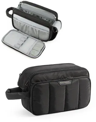 Image de Grande valise à large ouverture, noire, pour femmes