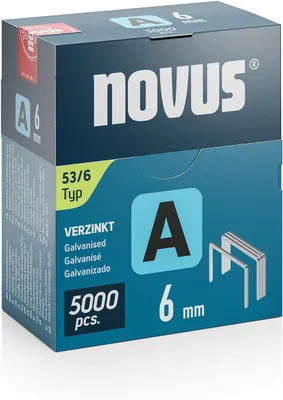Image de novus 042-0761 novus Tackerklammern Feindraht 53/6, 5.000 St.