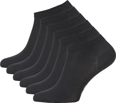 Produktbild von Cotton Prime® 6 Paar Sneaker Socken aus Bambus Kurze Socken für Damen & Herren 43-46 schwarz