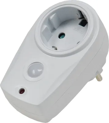 Produktbild von Steckdose mit Dämmerungsschalter - 230V Steckdosenschalter mit Dämmerungssensor - 10 bis 280 Watt - Simuliert Anwesendheit - Zwischenstecker für Lampen Leuchten Weiß, 2 Stück