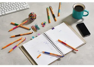 Immagine prodotto di STABILO® 1099/10 Rollerball - pointVisco - confezione da 10 - con 10 colori diversi