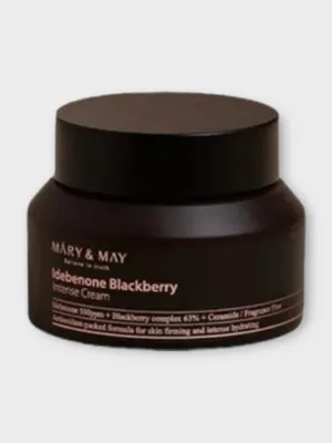 Produktbild von Mary & May - Idebenone Blackberry Intense cream - Intenzivně hydratační krém s komplexem z ostružin - 70g