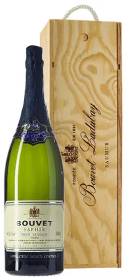 Produktbild von Crémant Saphir Saumur Brut 3,0 l Jeroboam in Holzkiste - Bouvet Ladubay