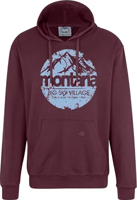 Produktbild von Übergrößen Hoddie AHORN SPORTSWEAR Sky Village Eisblau Maroon Red 10XL