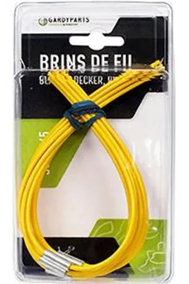 Produktbild von Packung mit 10 Nylonfäden, anpassbar, für Black & Decker Gl680, Gl685, Gl690, Gl686, Gl687, Bosch Art30combitrim. Ersatz für Original