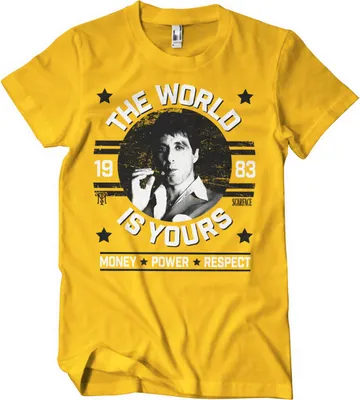 Produktbild von The World Is Yours T-Shirt - Large - Gold