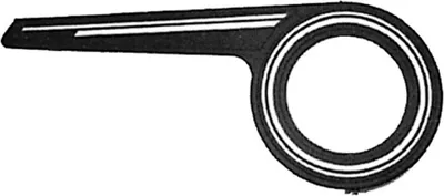 Image de Protège-dérailleur Horn SK 24, une seule plaque, noir, compatible avec les moyeux à vitesses intégrées, pour un nombre de dents jusqu'à 46.
