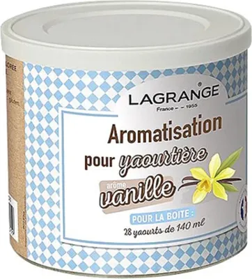 Image de Pot de 425g arome vanille pour yaourtière - Lagrange - 380310 -