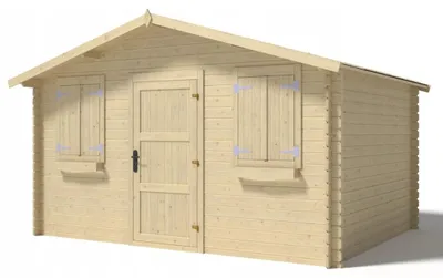 Immagine prodotto di Casetta da giardino in legno - 12m2 - 4x3m - 28mm - colore: naturale
