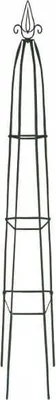 Image de Support de jardin en métal 200x40x40cm carré pour plantes grimpantes