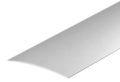 Zdjęcie produktu dla Profil progowy owalny aluminiowy 80x5,1mm klejony Cezar Srebrny Mat 1m
