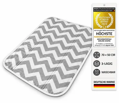 Obrázek produktu pro Dětská přebalovací podložka 3vrstvá - ZigZag šedá
