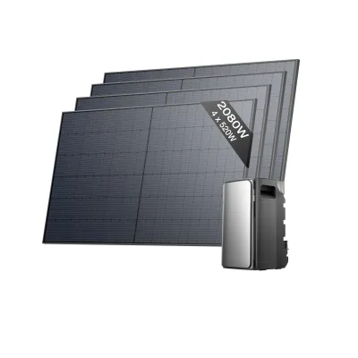 Produktbild von ECOFLOW STREAM Ultra Balkonkraftwerk mit Speicher 2080W, 1,92kWh Speicher für Balkonkraftwerk, 4x 520W Solarpanels