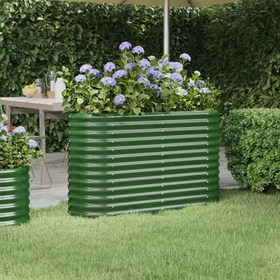 Zdjęcie produktu dla VIDAXL -Planungsbox 114x40x68 cm Pulver -Stahlgrün