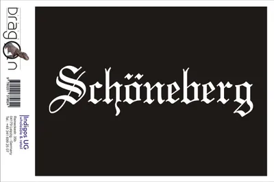 Produktbild von Aufkleber / Autoaufkleber - JDM / Die cut / Auto / OEM - Stadt Schöneberg - 200x50mm pink - Heckscheibe / Heckscheibenaufkleber