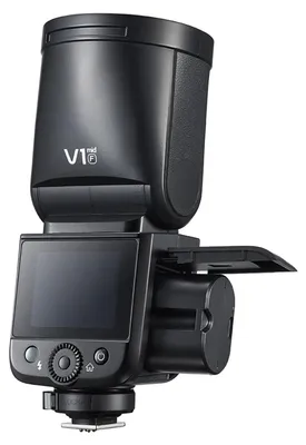 Produktbild von Godox V1mid F Kamerablitz mit TTL- und High-Speed-Sync-Funktion, Li-Ionen-Akku, tragbarer Blitz, passend für Fujifilm-DSLR-Kameras, EU-Stecker