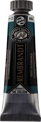 Image de Rembrandt peinture à l'huile tube 15 ml vert outremer 683