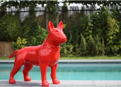 Obrázek produktu pro Designová figurka Socha Moderní figurky Dekorace Pes Zahradní sochy Sochy
