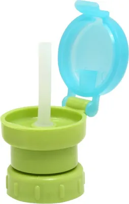 Image de Paille Bouchon à vis Voyage Bébé Bouchon de bouteille d'eau, Couleur:Vert
