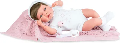 Zdjęcie produktu dla Marina&Pau Newborn Ane Snow Princess, Lalka dziecko, Damski, 3 lat(a), Chłopak, dziewczyna, 450 mm, Wielobarwny