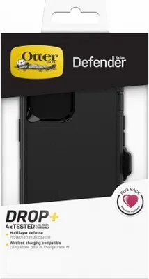 The image shows the packaging of an Otterbox Defender case for an Apple iPhone 12 / 12 Pro.
