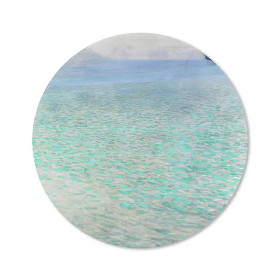 Produktbild von MuchoWow® Mauspad Mousepad Am Attersee - Gustav Klimt 50x50 cm - Mousepads - Maus Mat - Pad - Mausunterlage - Vinyl