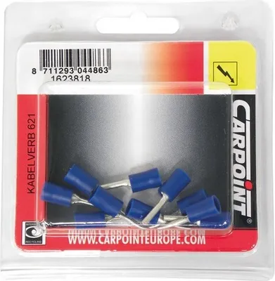 Produktbild von Carpoint Stiftvorm Kabelverbinder 621 Blau Ø 1.9mm 10 Stück