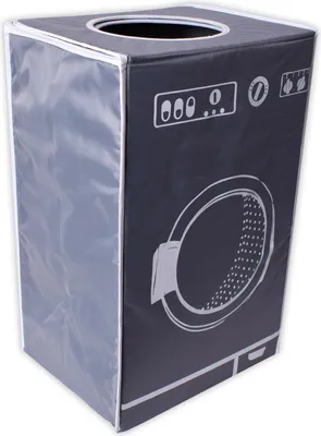 Produktbild von TE-Trend Wäschesortierer 50 l Wäschekorb textile Wäschebox grau mit Deckel