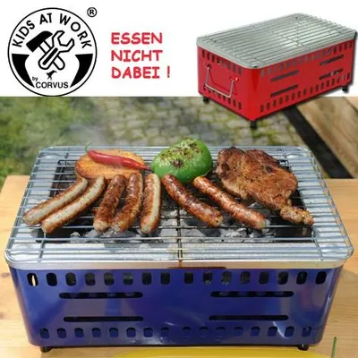 Produktbild von Kids at Work Spielzeug Grill für Kinder - kleine BBQ Grill