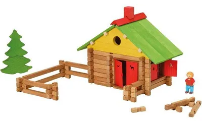 Image de JEUJURA Mon Chalet en Bois, Construction en Bois, 130 Pièces, Dès 5 Ans