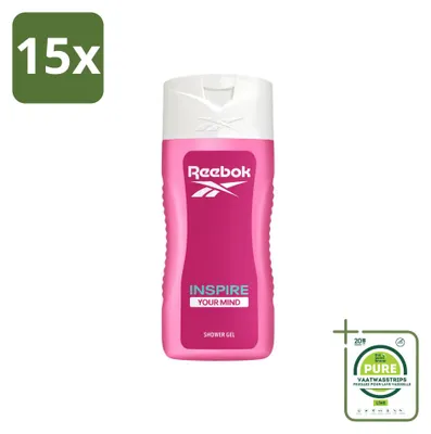 Produktbild von 15 x Reebok Inspire Your Mind Douchegel - 400 ml - Großpackung - 15 Stücke