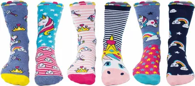 Produktbild von United Oddsocks Kinder Socken, 6 individuelle Socken - Geschenkbox, Motivsocken 30,5-39